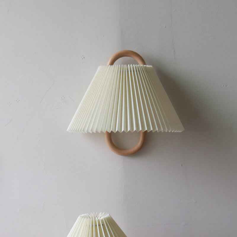 Bela Wall Sconce | Natural Beechwood, Soft Fabric Shade