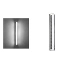 Contemporary Waterproof Outdoor Garden Wall Light with Long Acrylic Solar LED