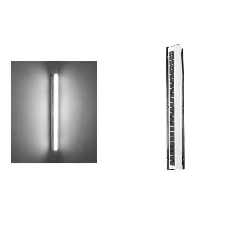 Contemporary Waterproof Outdoor Garden Wall Light with Long Acrylic Solar LED