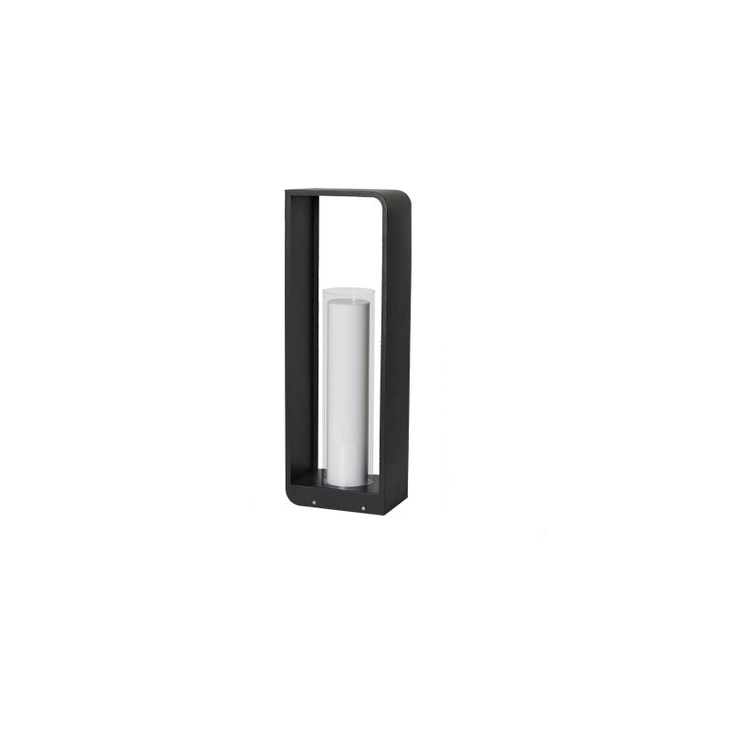 Contemporary Square Stainless Steel Acrylic LED Waterproof Landscape Light for Outdoor Patios