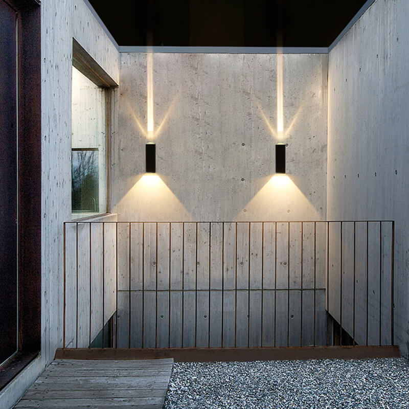 Contemporary Rectangular LED Outdoor Wall Light