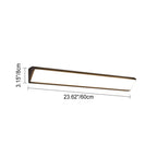 Contemporary Waterproof LED Wall Sconce Lamp for Outdoor Use - Long Bar Design in Aluminum and Acrylic