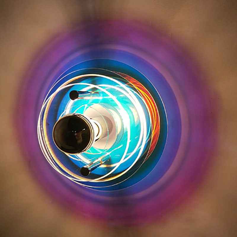 Modern Colorful Iron and Acrylic Flying Saucer 1-Light Wall Sconce Lamp for Entertainment Spaces