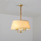 Classic European Vintage 4-Light Iron Pendant Lamp