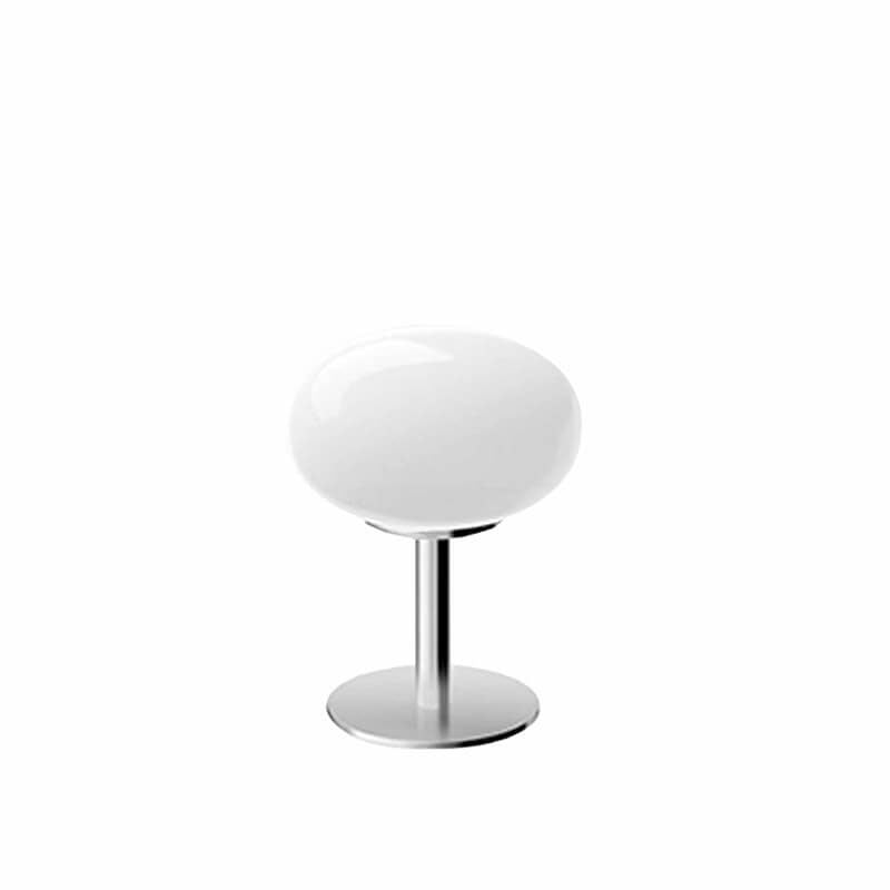 Vintage Nordic Cream Round Glass Table Lamp with Single Light