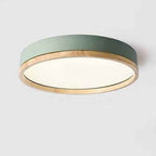 Elegant Round Acrylic LED Flush Mount Ceiling Light - Macaron Style