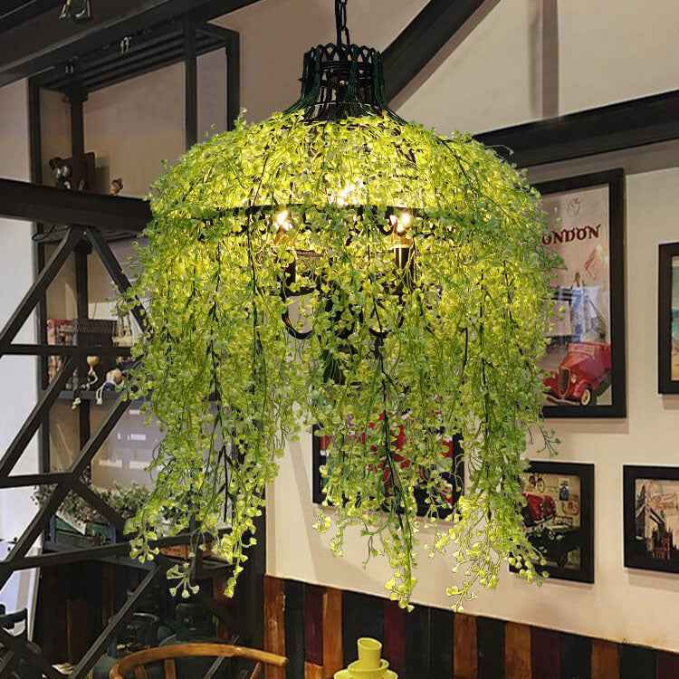 Artistic 3-Light Chandelier with Plant Vine Design