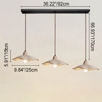 Japanese Vintage Floral Design Cement Island Chandelier - 1/2/3-Light Options