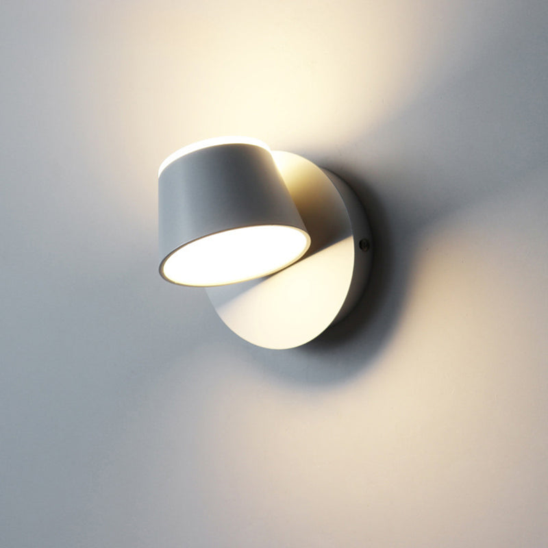 BrightGlow LED Wall Lamp | Rotatable Shade, Modern Aluminium Design
