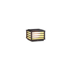 Contemporary Waterproof Solar LED Square Aluminum Landscape Post Light for Gardens