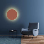 Contemporary Colorful Round Iron LED Wall Sconce