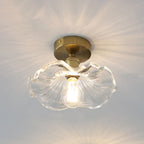 Bello Hibiscus Plafondlamp | Glas & Gouden Accenten, Warm Licht