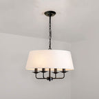 Classic European Vintage 4-Light Iron Pendant Lamp