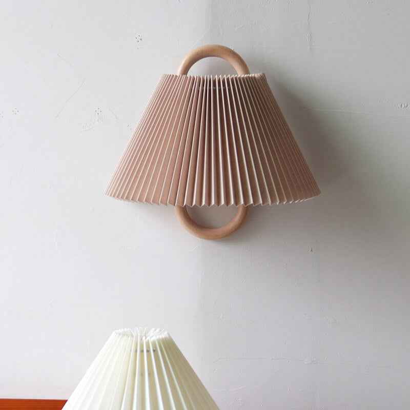Bela Wall Sconce | Natural Beechwood, Soft Fabric Shade