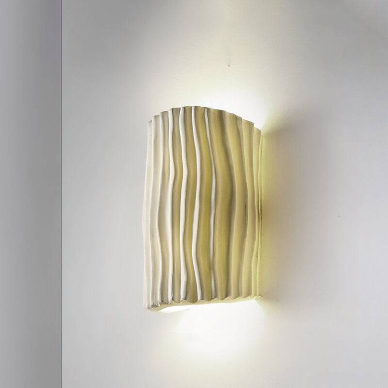 Nordic Textured Half-Cylinder LED Wall Light | 2-Light