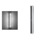 Contemporary Waterproof Outdoor Garden Wall Light with Long Acrylic Solar LED