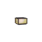 Contemporary Waterproof Solar LED Square Aluminum Landscape Post Light for Gardens