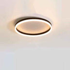 Nordic Minimalist Circular LED Flush Mount Ceiling Light with Iron and Acrylic Design