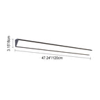 Contemporary Waterproof LED Wall Sconce Lamp for Outdoor Use - Long Bar Design in Aluminum and Acrylic