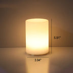 Artistic Geometric Battery-Powered Remote Control Night Light Table Lamp