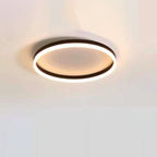 Nordic Minimalist Circular LED Flush Mount Ceiling Light with Iron and Acrylic Design