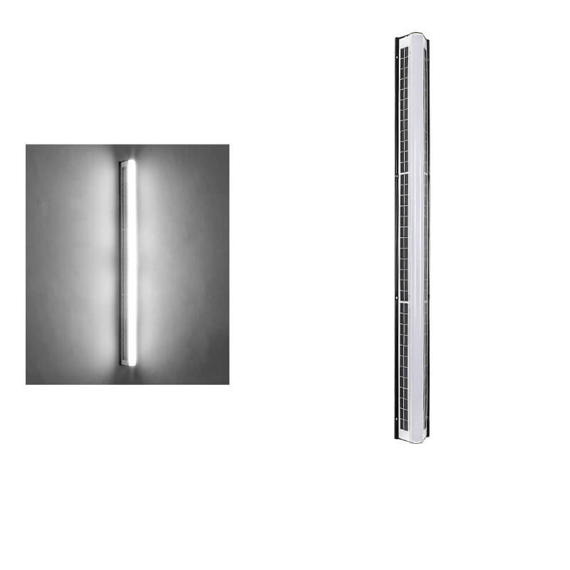 Contemporary Waterproof Outdoor Garden Wall Light with Long Acrylic Solar LED
