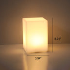 Artistic Geometric Battery-Powered Remote Control Night Light Table Lamp