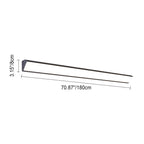 Contemporary Waterproof LED Wall Sconce Lamp for Outdoor Use - Long Bar Design in Aluminum and Acrylic