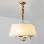 Classic European Vintage 4-Light Iron Pendant Lamp