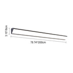 Contemporary Waterproof LED Wall Sconce Lamp for Outdoor Use - Long Bar Design in Aluminum and Acrylic