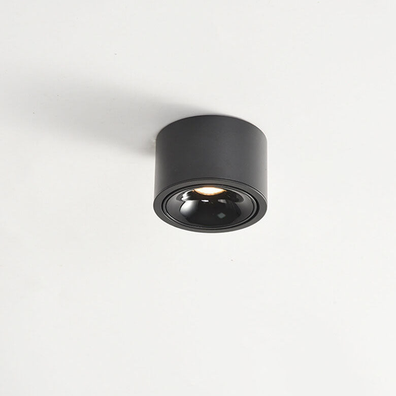 Contemporary Adjustable Round LED Flush Mount Ceiling Spotlight