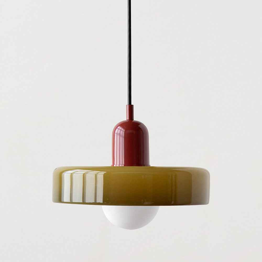 Luna Colored Glass Pendant Light | Adjustable Height, Modern Design
