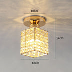 Elara Plafondlamp | Goud & Glas, E27 Fitting, Compact Design