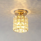 Mezula - Modern Gold Round Glass Ceiling Lamp