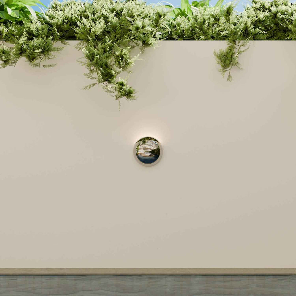 Pelo Wall Light | Modern Chrome Finish, IP65 Weatherproof