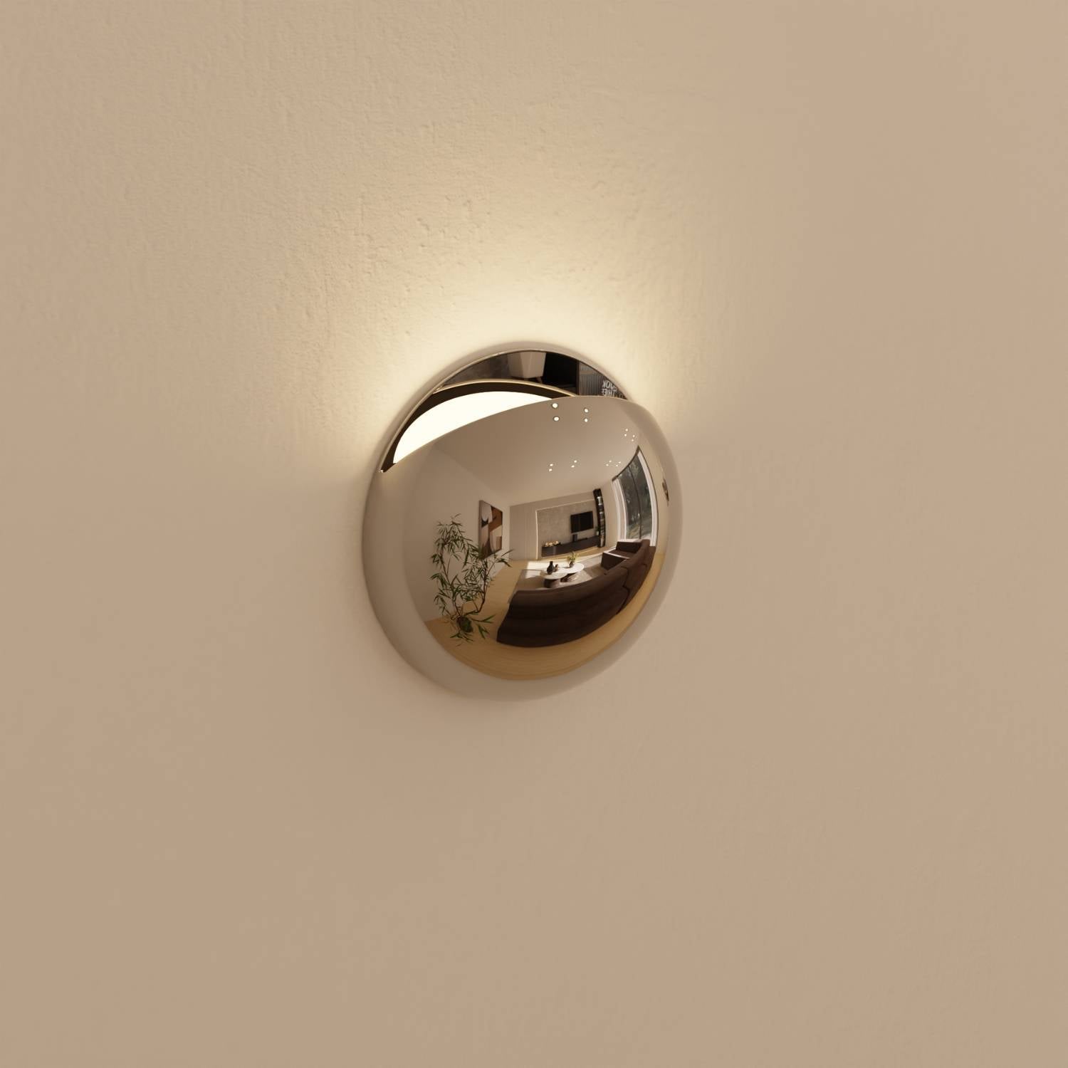 Pelo Wall Light | Modern Chrome Finish, IP65 Weatherproof