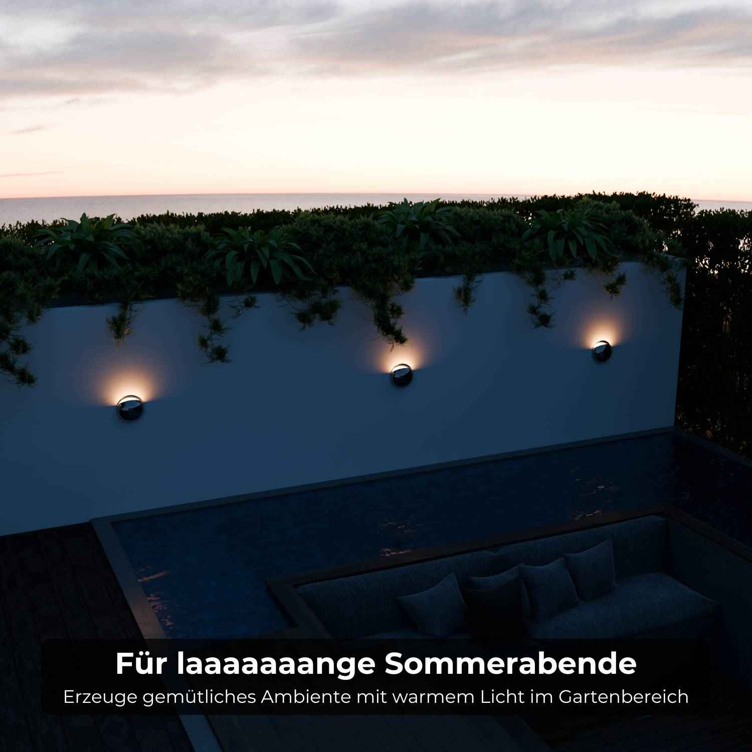 Pelo Wall Light | Modern Chrome Finish, IP65 Weatherproof