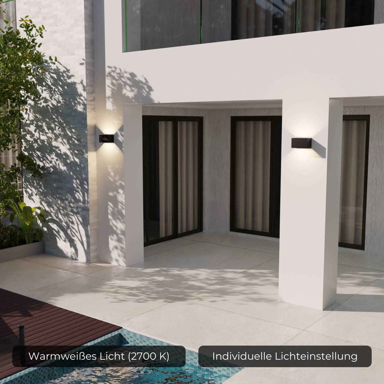 Tera Wall Light | Adjustable Beam, IP54 Rated