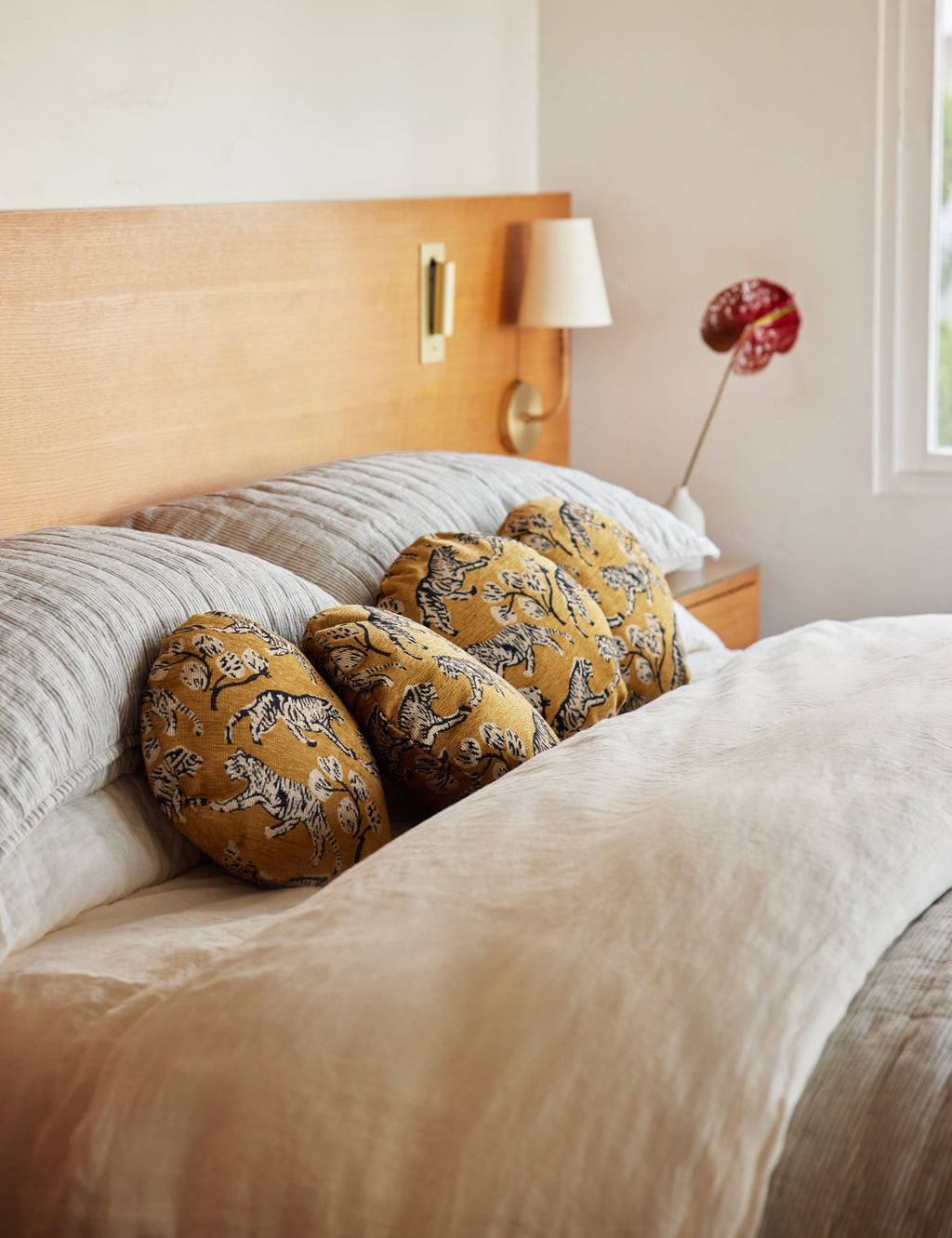 Tango Jacquard Pillow | Intricate Tiger Print Design