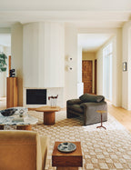 Bramble Hand-Knotted Wool Rug | Irregular Checkerboard Design