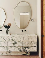 Pivo Puddle Mirror | Slim Frame, Organic Shape