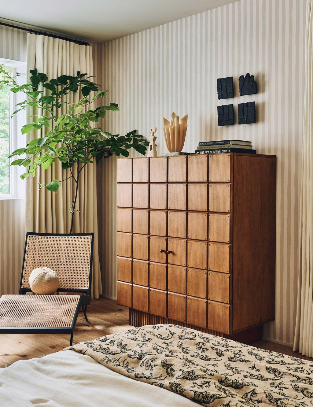Bela Painterly Stripe Wallpaper | Organic-Inspired Design
