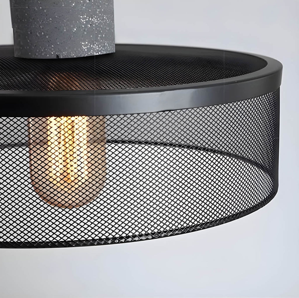 Brix Industrial Pendant Light | Cement & Iron, Adjustable Cable
