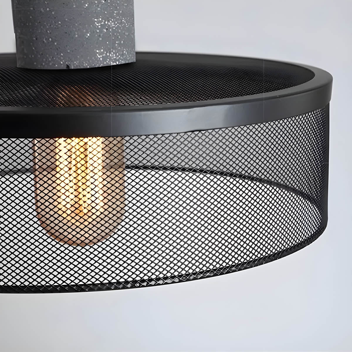 Brix Industrial Pendant Light | Cement & Iron, Adjustable Cable