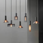 Brix Industrial Pendant Light | Cement & Iron, Adjustable Cable