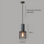 Brix Industrial Pendant Light | Cement & Iron, Adjustable Cable
