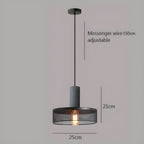 Brix Industrial Pendant Light | Cement & Iron, Adjustable Cable