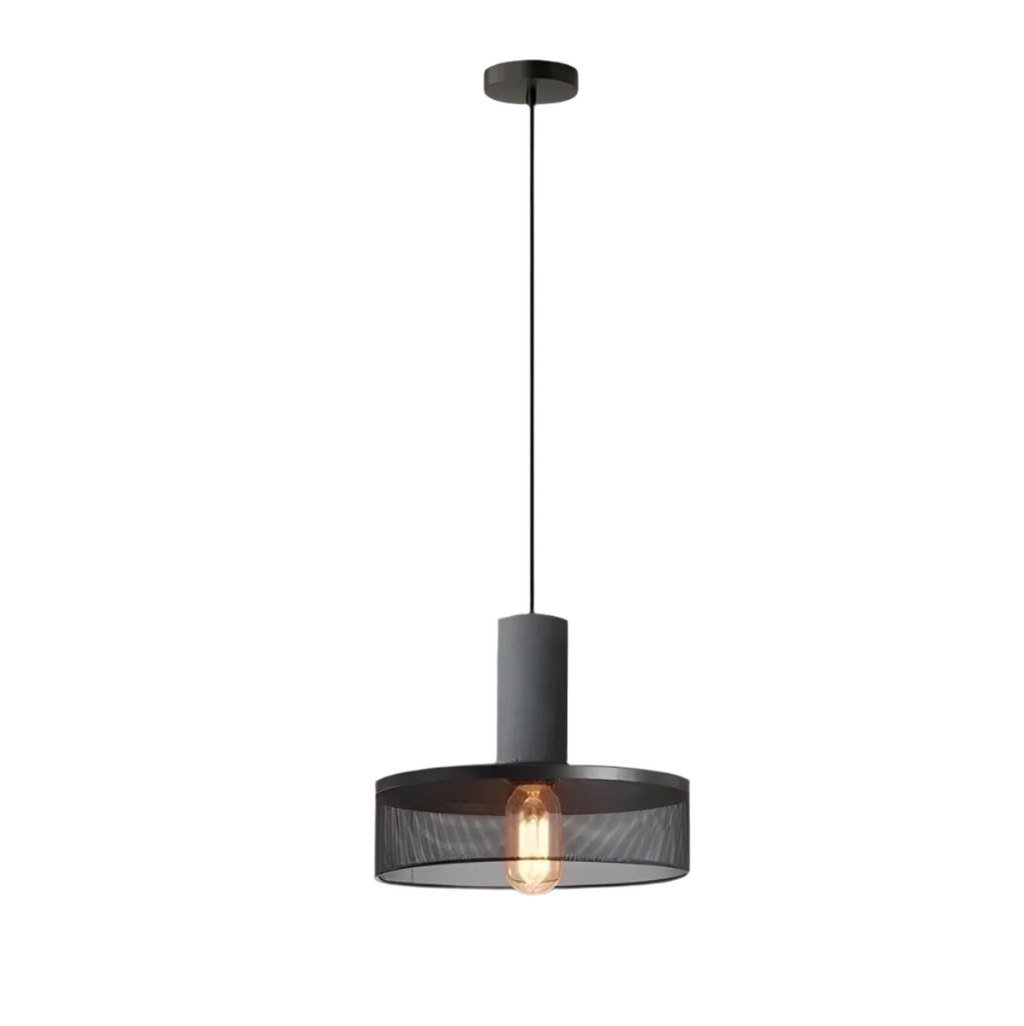 Brix Industrial Pendant Light | Cement & Iron, Adjustable Cable