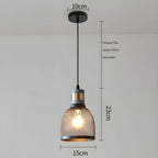 Brix Industrial Pendant Light | Cement & Iron, Adjustable Cable