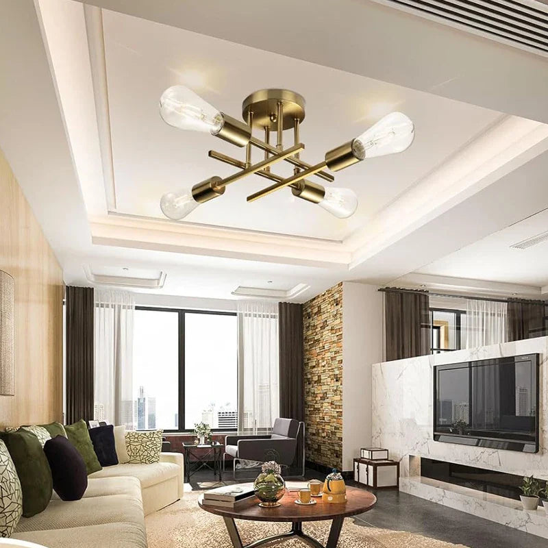 Velmorax - Nordic Semi Recessed LED Ceiling Lamp